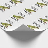 Groene Kikker Grappig Cadeaupapier (Hoek)
