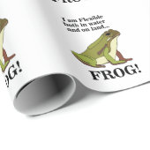 Groene Kikker Grappig Cadeaupapier (Rol Hoek)