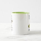Groene kikker grappig tweekleurige koffiemok (Center)