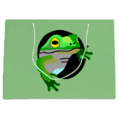 Groene kikker groot cadeauzakje (Voorkant)