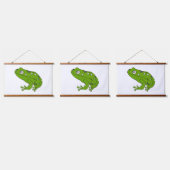 Groene kikker hangend wandkleed (Driedubbel)