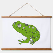 Groene kikker hangend wandkleed (Voorkant 2)