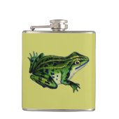 Groene kikker heupfles (Voorkant)