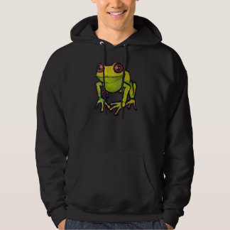 Groene kikker hoodie