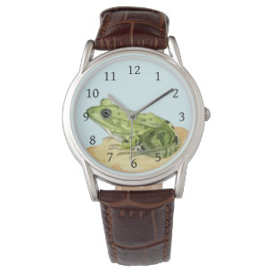 Groene kikker horloge