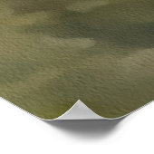 Groene kikker in laagwater Acrylverf Poster (Hoek)