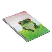 Groene kikker in Pond Notitieboek (Rechterzijde)
