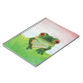 Groene kikker in Pond Notitieboek (Linkerzijde)