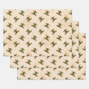 Groene kikker inpakpapier vel