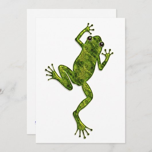 Groene kikker kaart (Voorkant / Achterkant)