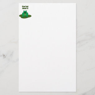 Groene kikker - Kikker Krijg Over It Briefpapier
