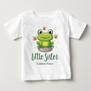 Groene kikker kleine zusje aangepaste naam