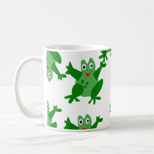 Groene Kikker Koffiemok (Links)