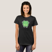 Groene kikker kus mijn kont t-shirt (Voorkant volledig)