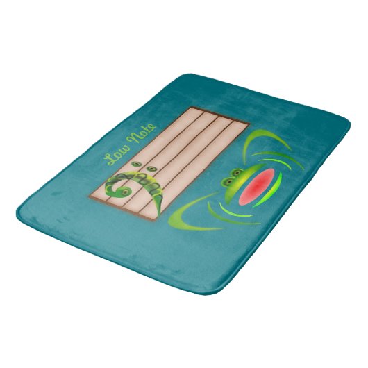 Groene kikker lage noot badmat (Gekanteld)
