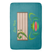 Groene kikker lage noot badmat (Voorkant Verticaal)