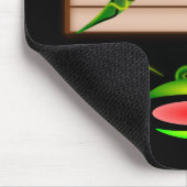 Groene kikker lage noot muismat (Hoek)