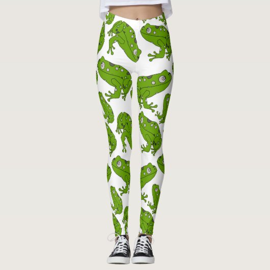 Groene kikker leggings (Voorkant)