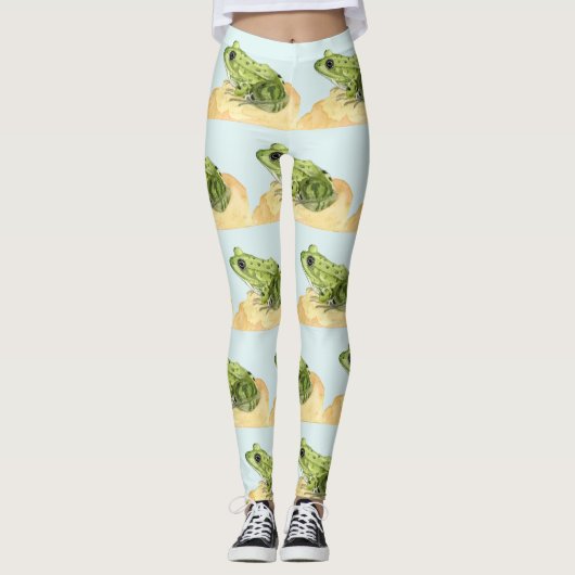 Groene kikker leggings (Voorkant)