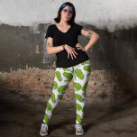 Groene kikker leggings<br><div class="desc">Cartoon stijl Groene kikker gemaakt in een patroonvorm, en gemaakt om er realistischer uit te zien op producten. Probeer dit ontwerp uit en geniet van winkelen bij ons.</div>