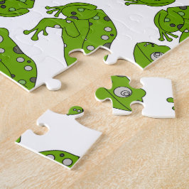 Groene kikker legpuzzel