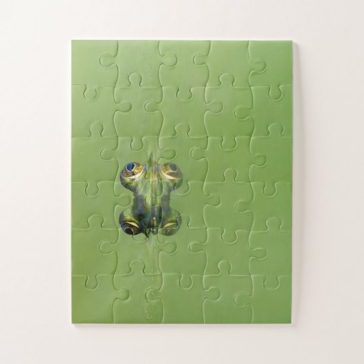 Groene kikker legpuzzel (Verticaal)