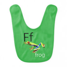 Groene kikker letter F slab