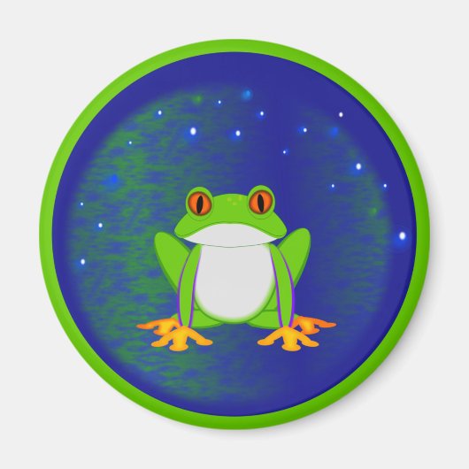 Groene kikker magneet (Voorkant)