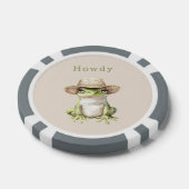 Groene kikker met hoed poker chips (Enkel)