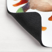 groene kikker met rode ogen muismat (Hoek)