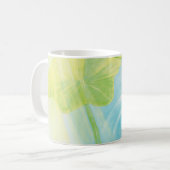 Groene kikker onder Lily Pad Koffiemok (Voorkant links)