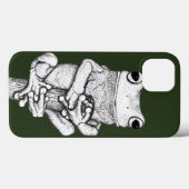 Groene kikker op een Hoesje - Kunst van Skye Ryan- (Achterkant (horizontaal))