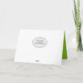 Groene kikker op Lily Pad Verjaardag Kaart (Achterkant)