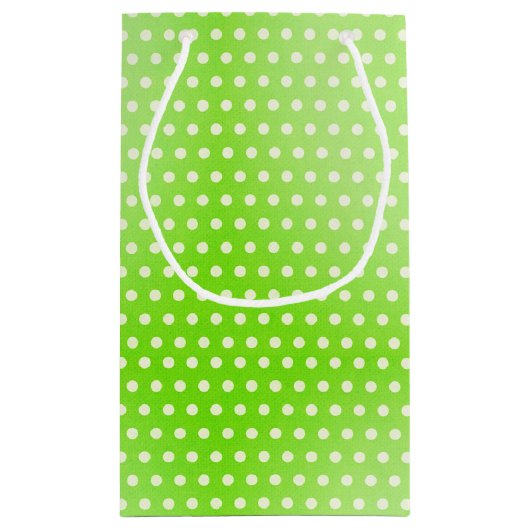 Groene kikker op poka Dots Klein Cadeauzakje (Achterkant)