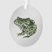 Groene kikker ornament (voorkant)