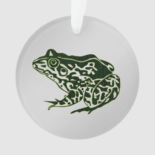 Groene kikker ornament (voorkant)