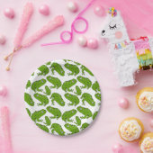 Groene kikker papieren bordje (Feest)