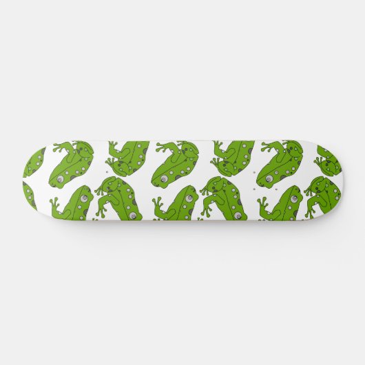 Groene kikker persoonlijk skateboard (Horizontaal)