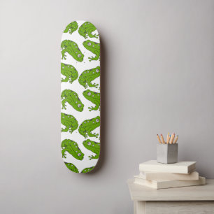 Groene kikker persoonlijk skateboard