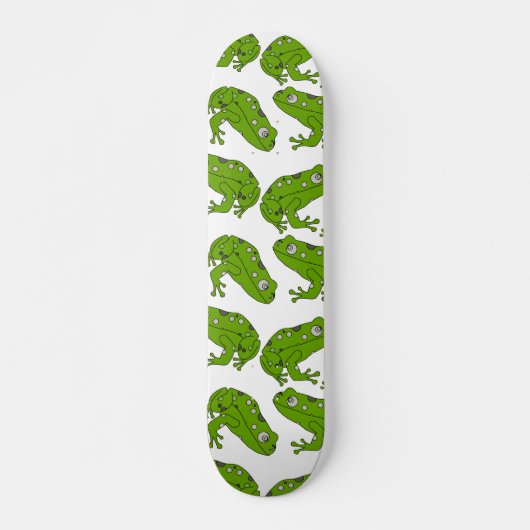 Groene kikker persoonlijk skateboard (Voorkant)