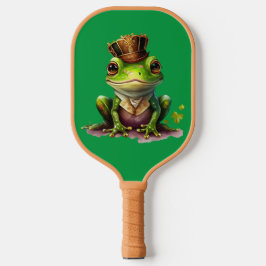 Groene kikker pickleball paddle