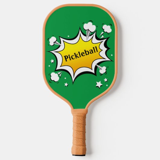 Groene kikker pickleball paddle (Achterkant)