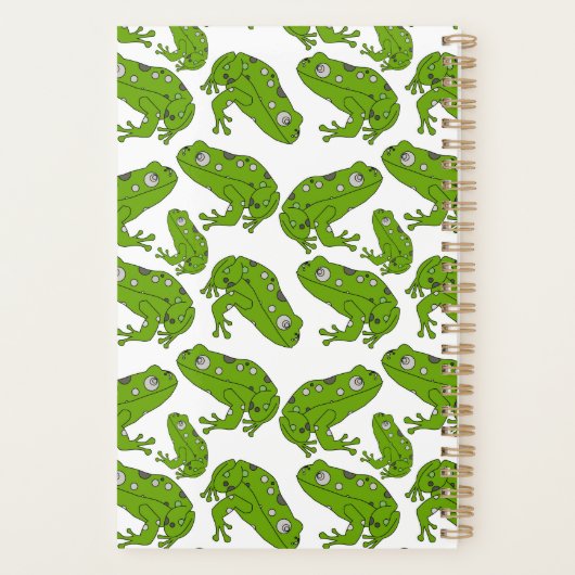 Groene kikker planner (Achterkant)