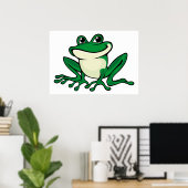 Groene kikker poster (Thuiskantoor)