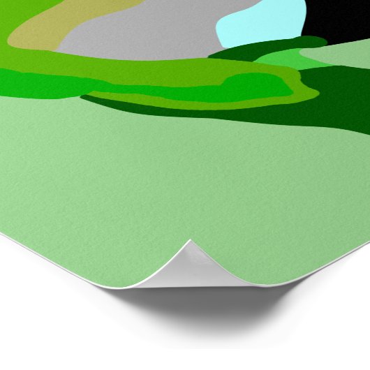 Groene kikker poster (Hoek)