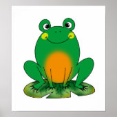 Groene kikker poster (Voorkant)