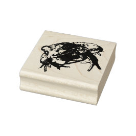 Groene kikker Rubber Stamp Rubberstempel