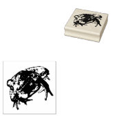 Groene kikker Rubber Stamp Rubberstempel (Gestempeld)