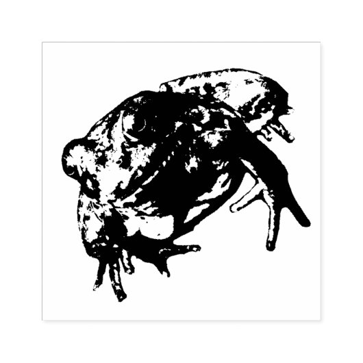 Groene kikker Rubber Stamp Rubberstempel (Afrduk)