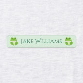 Groene Kikker Schoolkleding Labels voor Kinderen (Design 1)
